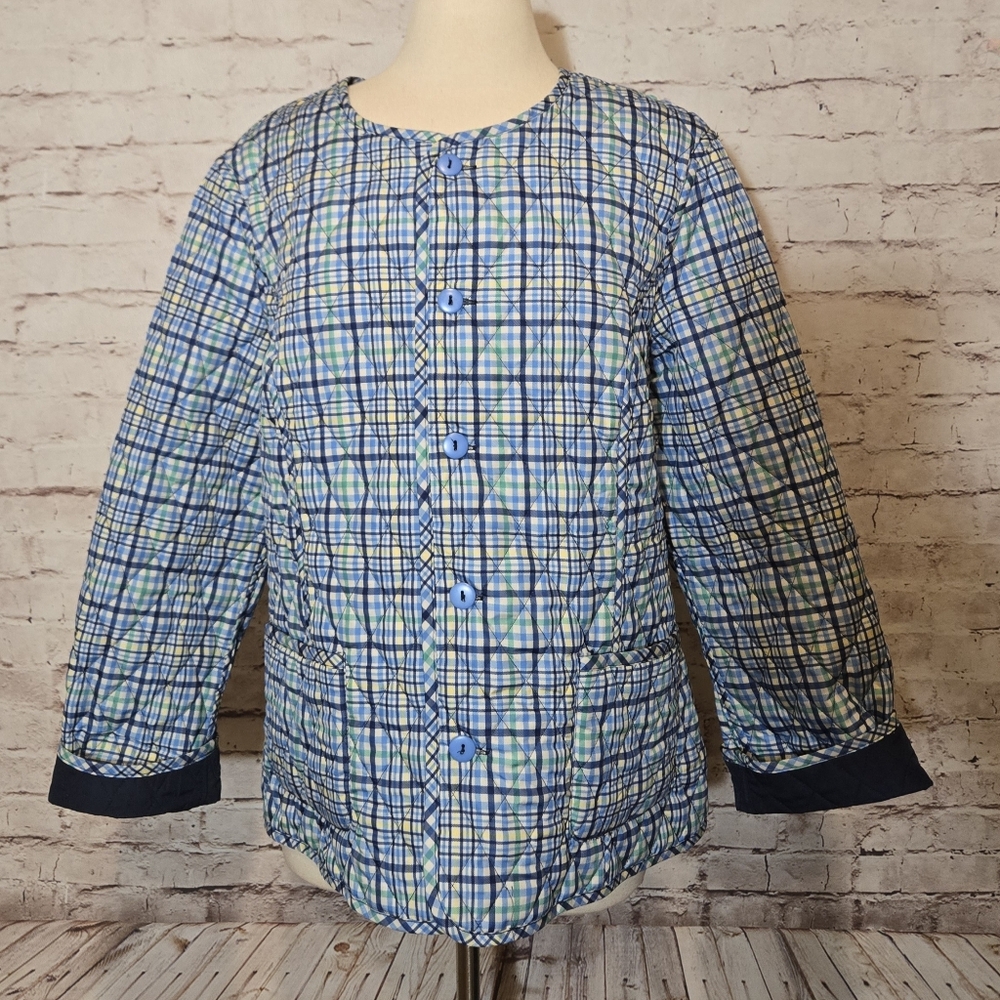 Appleseed's Womens Jacket Sz PXL Reversible Quilted Jacket